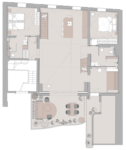 Appartement privé conçue par l’architecte Emmanuelle Neciolli